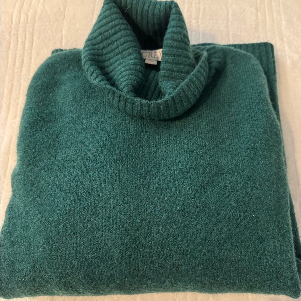 J. Crew Forest Green Turtleneck Sweater